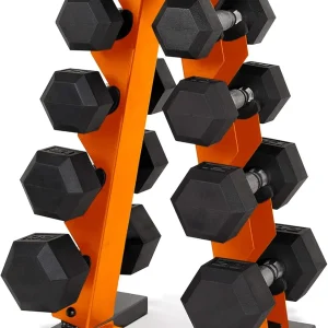 150 LB Coated Hex Dumbbell Weight Set